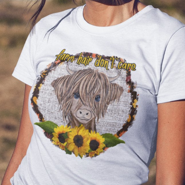 Farm Chic: 'Farm Hair Don't Care' T-shirt – Because the Fields Are Your Runway!