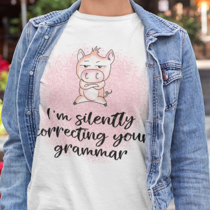 Silently Correcting Your Grammar: Grammar Guru T-shirt – Where Precision Meets Casual Wit!