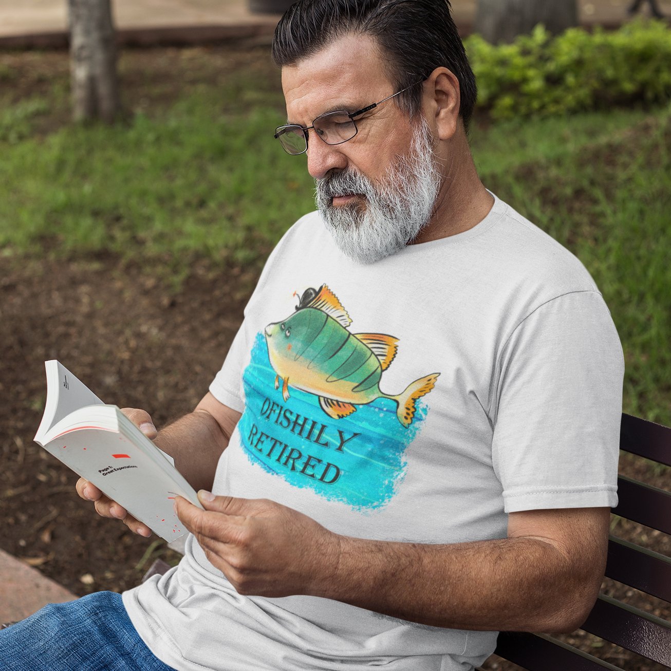 Reel in the Relaxation: 'Ofishily Retired' T-Shirt – Where Retirement Meets Coastal Charm!