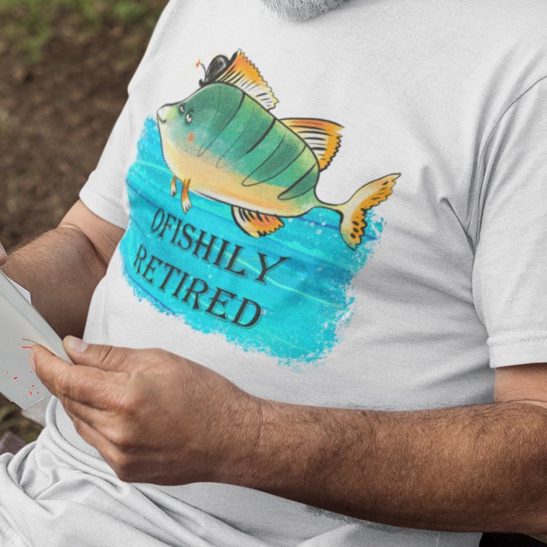 Reel in the Relaxation: 'Ofishily Retired' T-Shirt – Where Retirement Meets Coastal Charm!