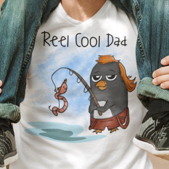 Master of the Reel: 'Reel Cool Dad' T-Shirt – Where Fishing Mastery Meets Effortless Cool!