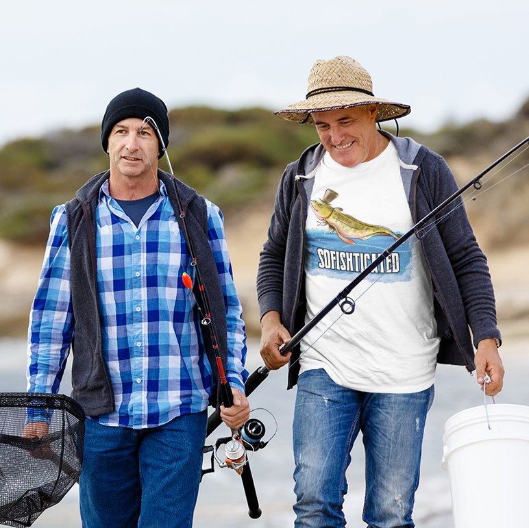 Reel in the Style: 'Sofishticated' T-Shirt – Where Fishermen Meet Fashion with a Splash of Humor!