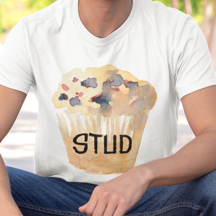 Dad's Special Recipe: 'Stud Muffin' T-Shirt – Where Dad Swagger Meets Irresistible Charm!