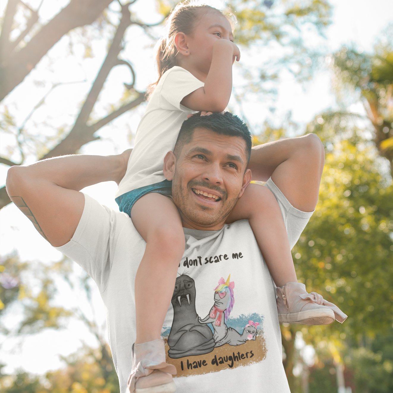 Fearless Dad Alert: 'You Don't Scare Me, I Have Daughters' T-Shirt – Where Love Meets Protective Swagger!