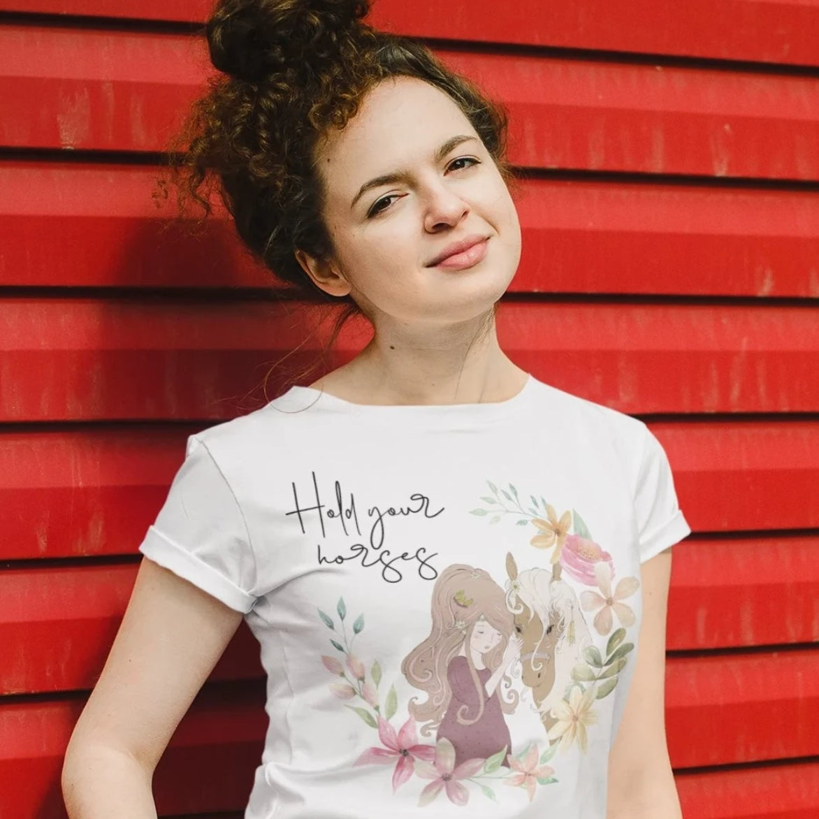Hold Your Horses T-shirt: A Stylish Reminder to Embrace the Ride!