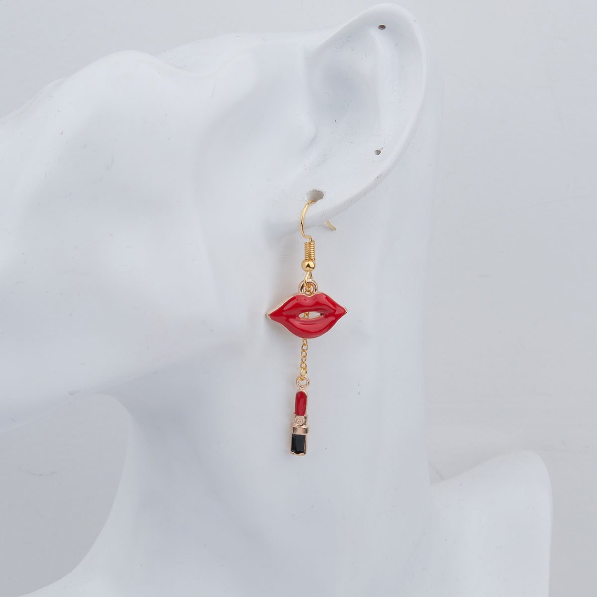 Red lipstick Earrings - My Custom Tee Party
