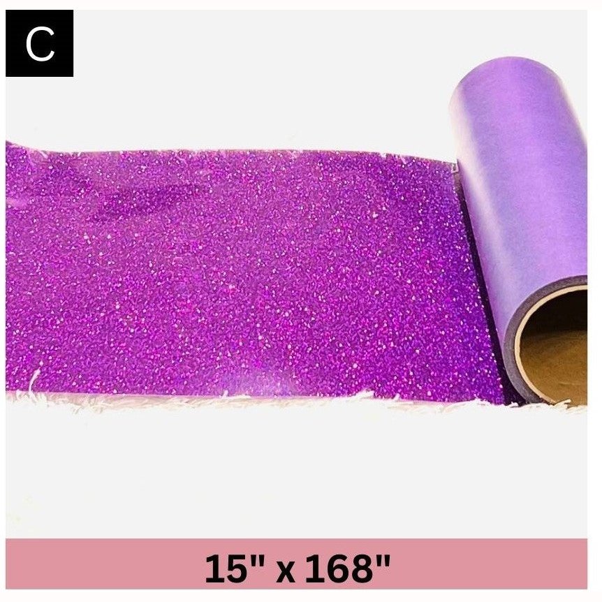 Purple Glitter High quality vinyl - 15 x 168"