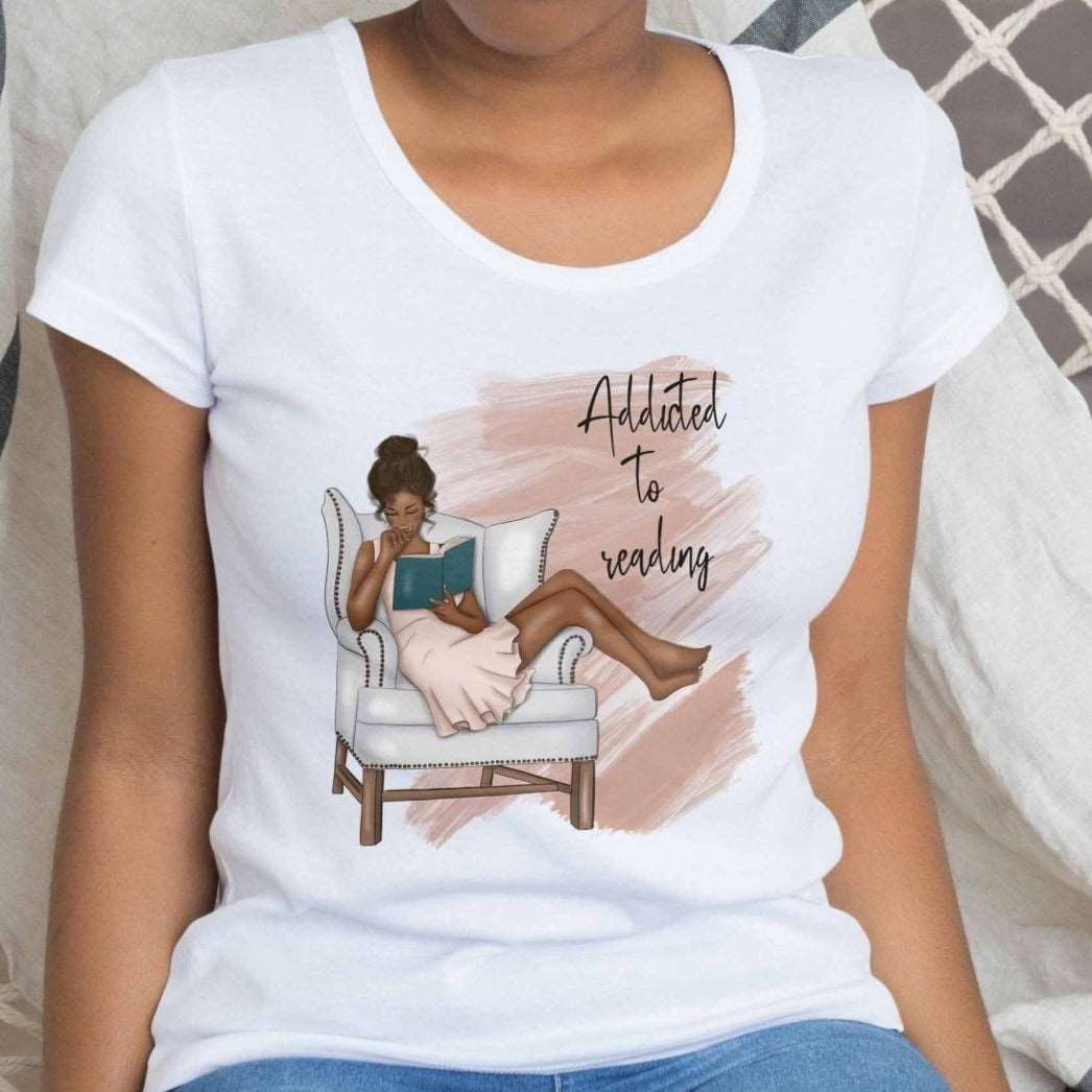 Addicted To Reading - My Custom Tee Party
