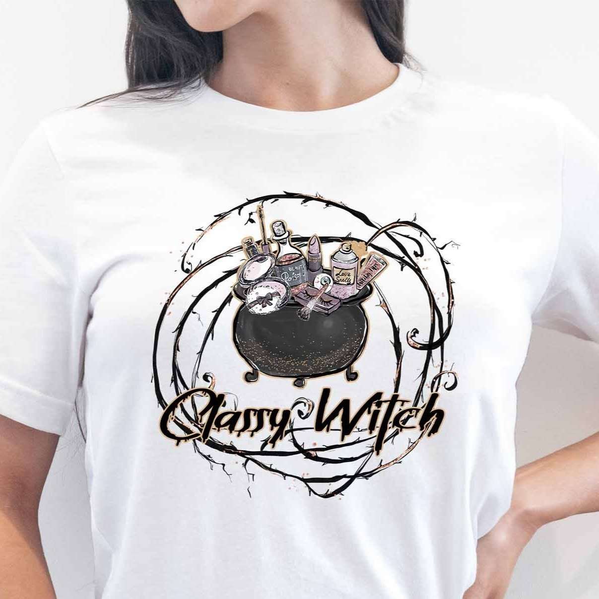 Classy Witch Graphic Tee - My Custom Tee Party