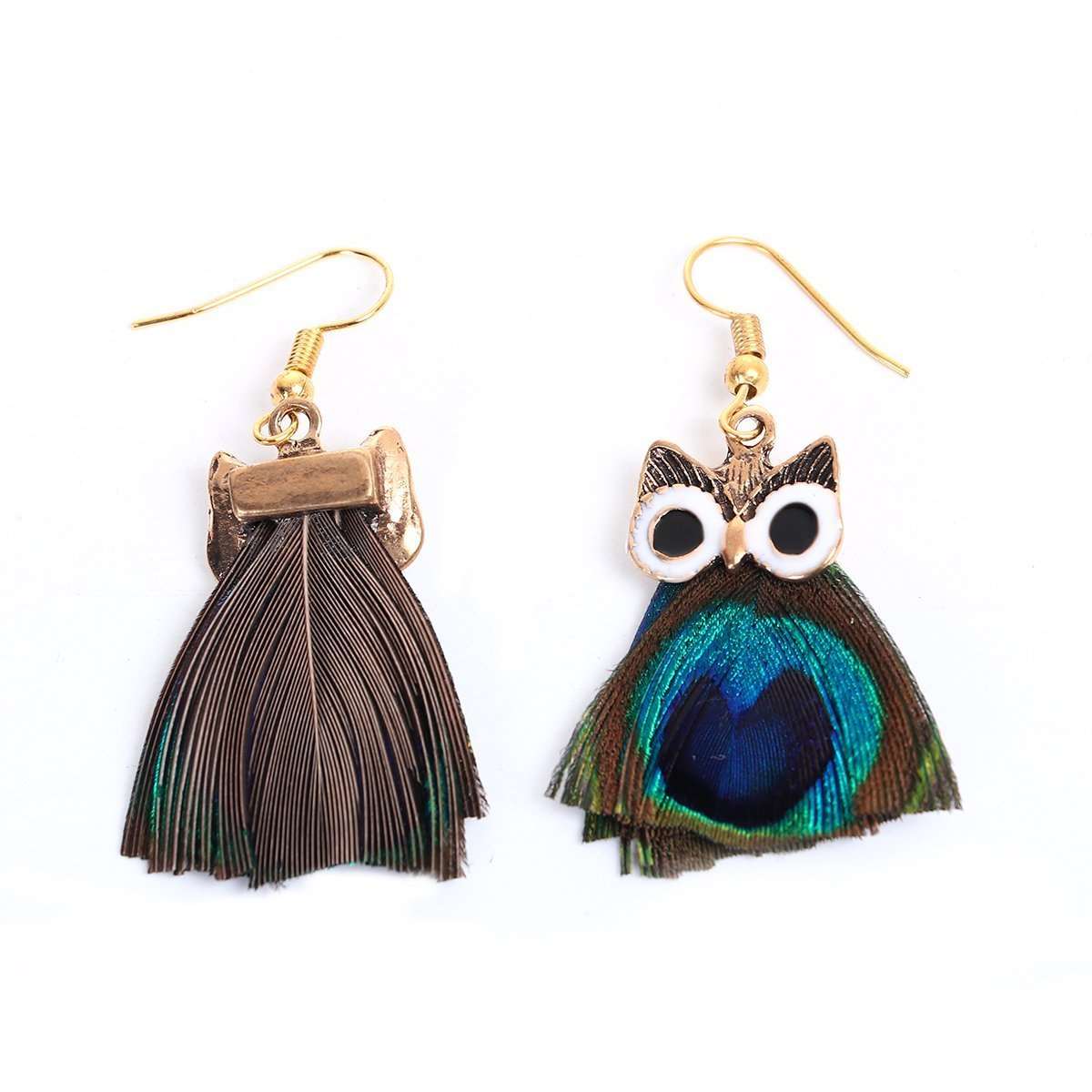 Feathered Owl Earrings - My Custom Tee Party