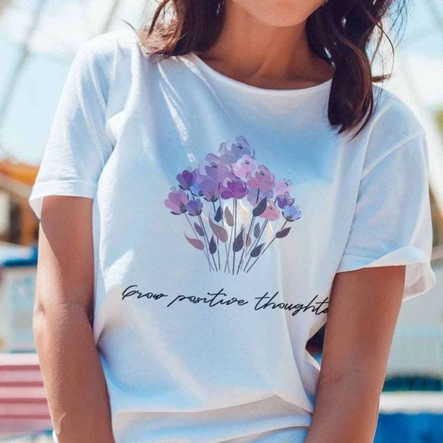 Grow Positive Thoughts - My Custom Tee Party