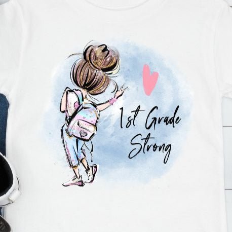 1st Grade Strong: Super Scholar T-shirt – Where Comfort Meets Academic Triumph!