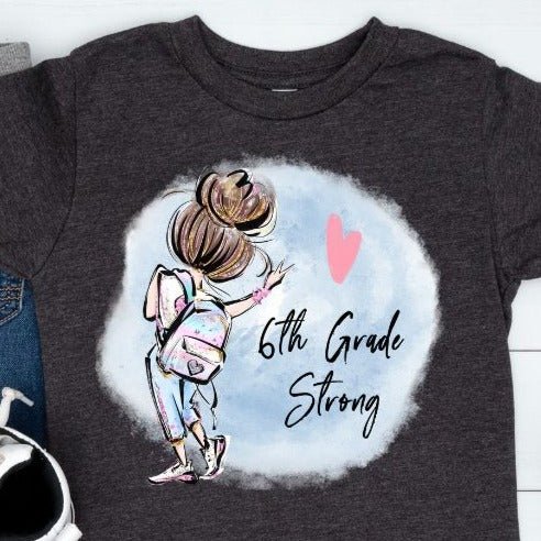 6th Grade Strong: Super Scholar T-shirt – Where Comfort Meets Academic Triumph!