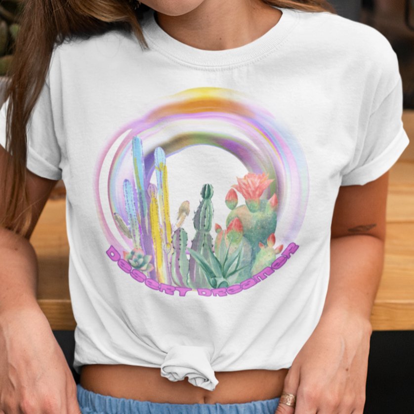 Desert Dreamer: Wanderlust-Infused T-shirt – Where Sand Meets Stars in Style!"