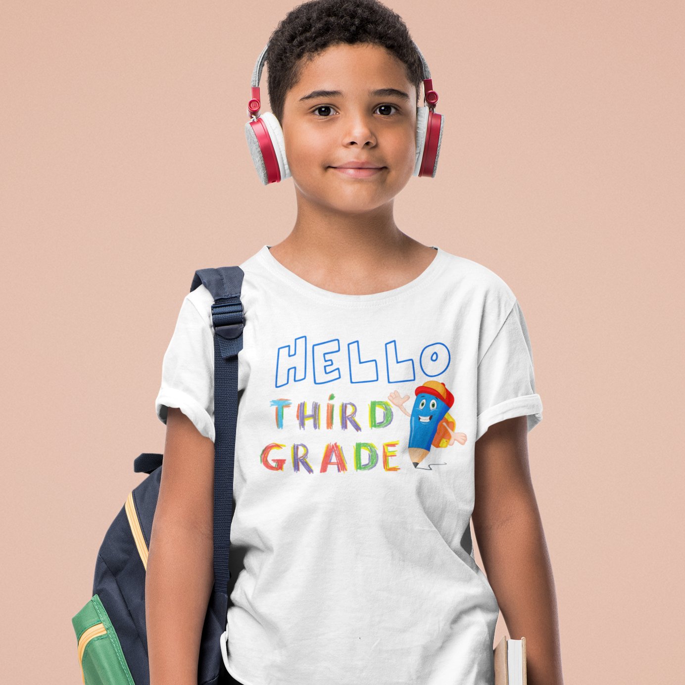 Hello, Third Grade: Super Scholar T-shirt – Where Learning Takes Flight!