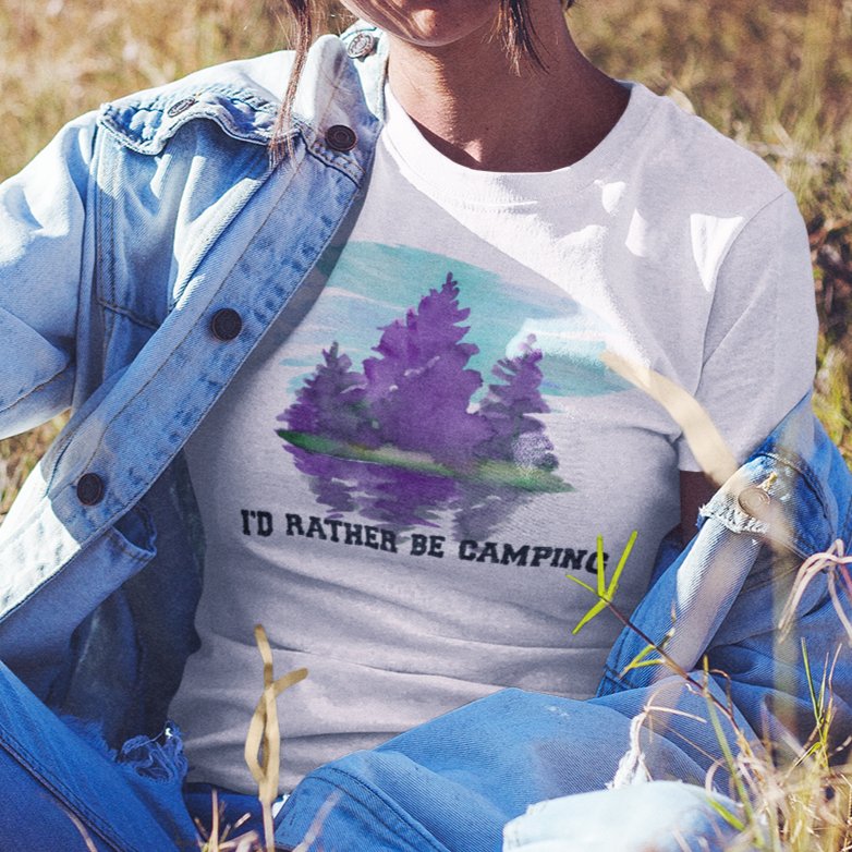 I'd Rather Be Camping: Adventure-Ready T-shirt – Where Wilderness Beckons and Comfort Rules!