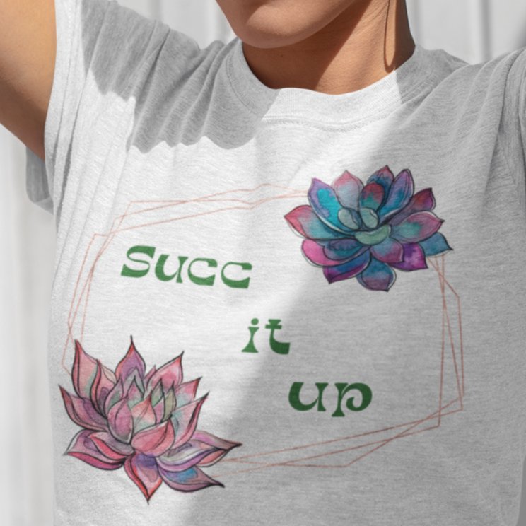 Succ It Up: Cactus Vibes T-shirt – Where Resilience Meets Style in Prickly Comfort!