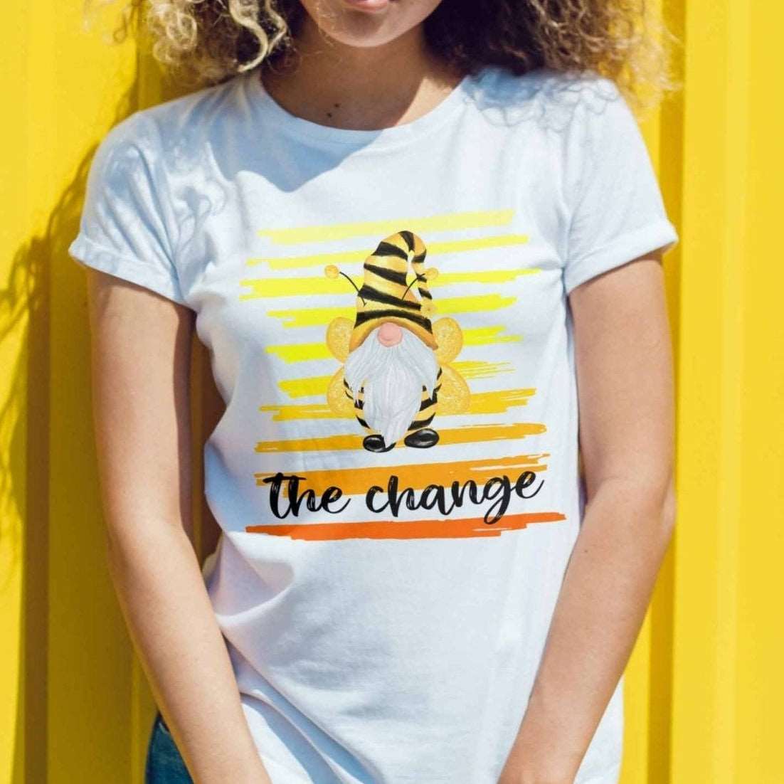 Be The Change Gnome Graphic Tee - My Custom Tee Party