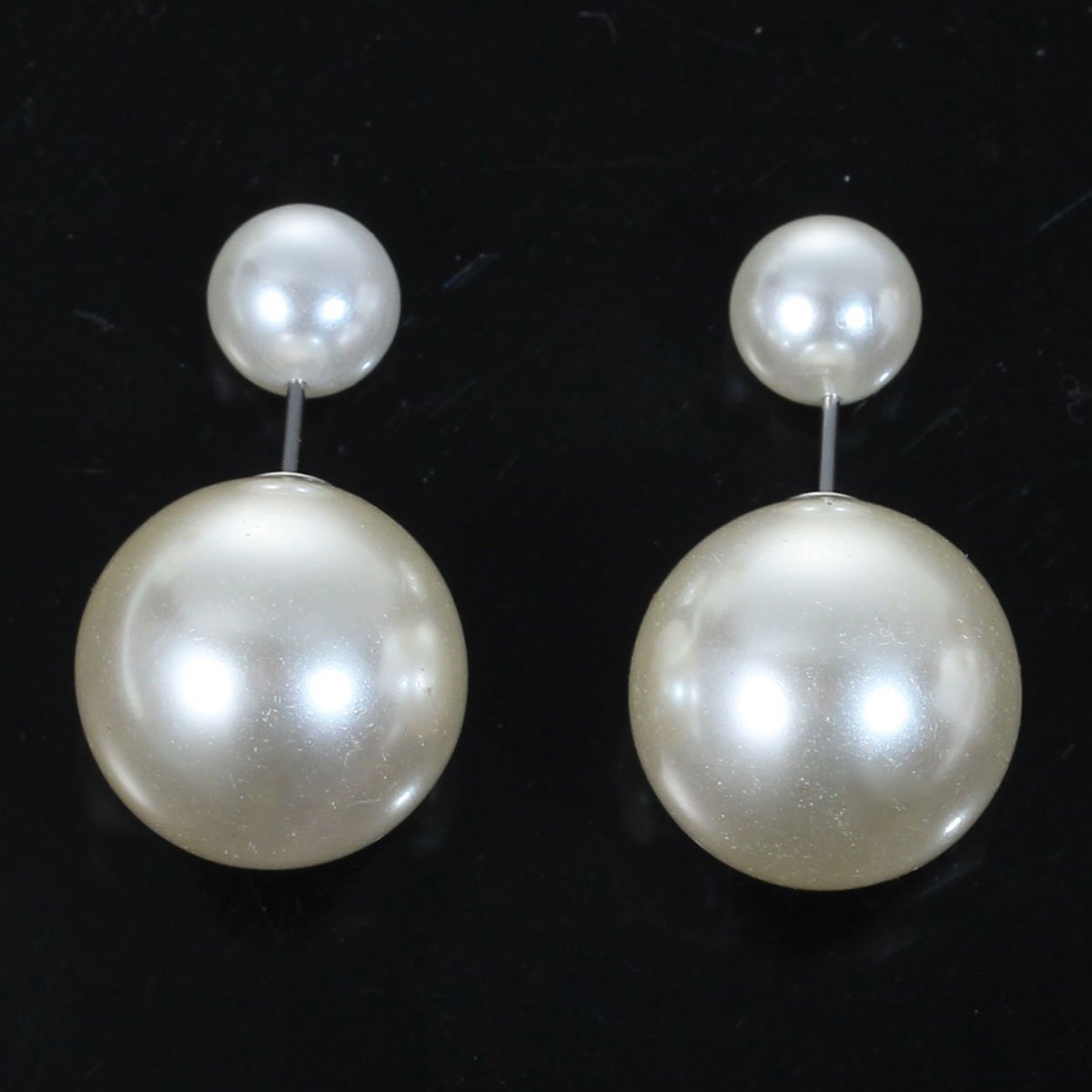 Double Sided Imitation Pear Ball Earrings - My Custom Tee Party