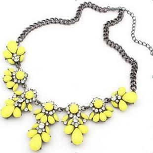 Flower Pendant Statement Necklace - My Custom Tee Party