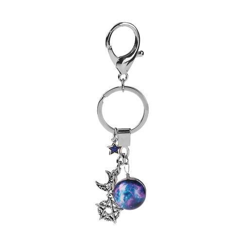 Glass Violet Galaxy Keychain - My Custom Tee Party