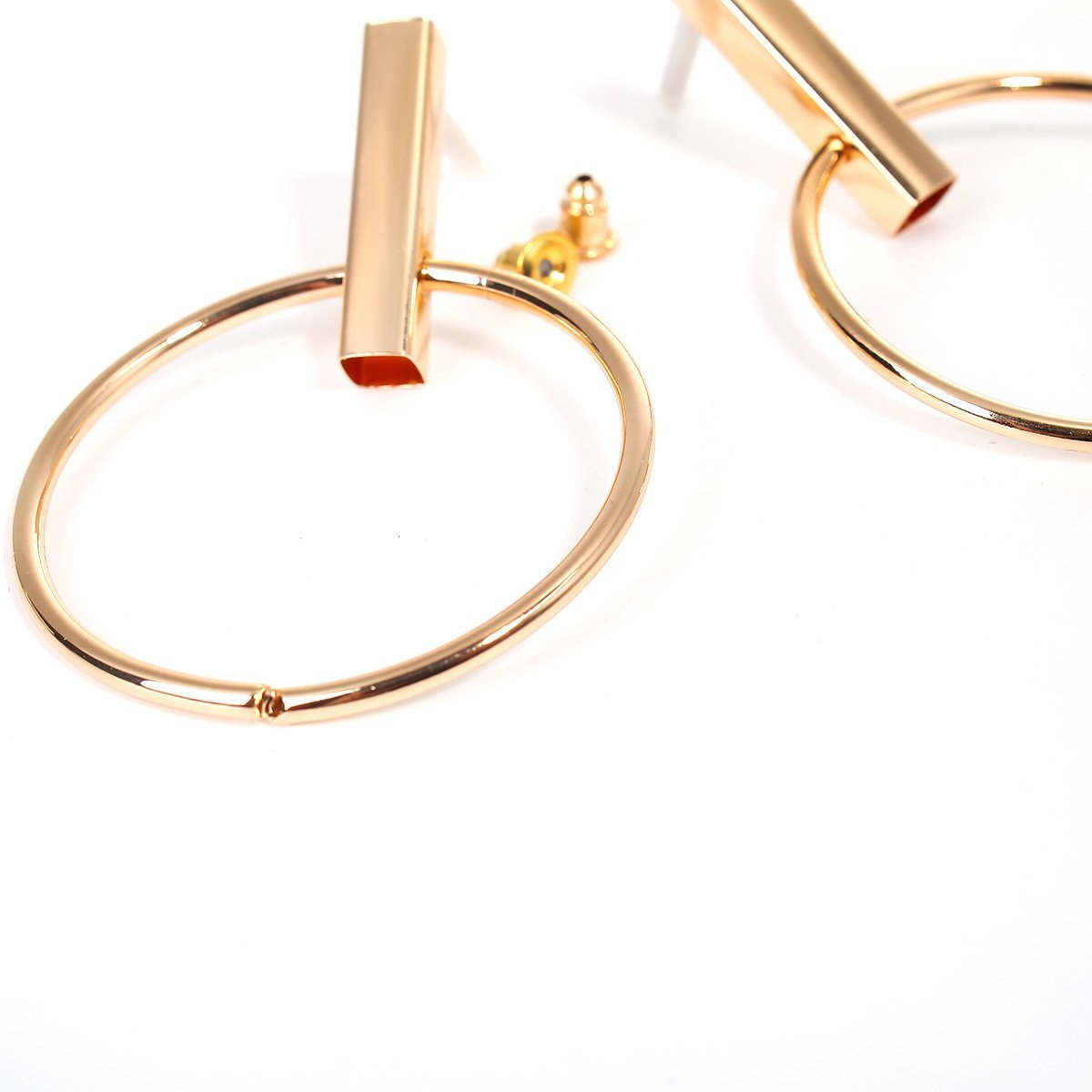 Gold Ring Earrings - My Custom Tee Party