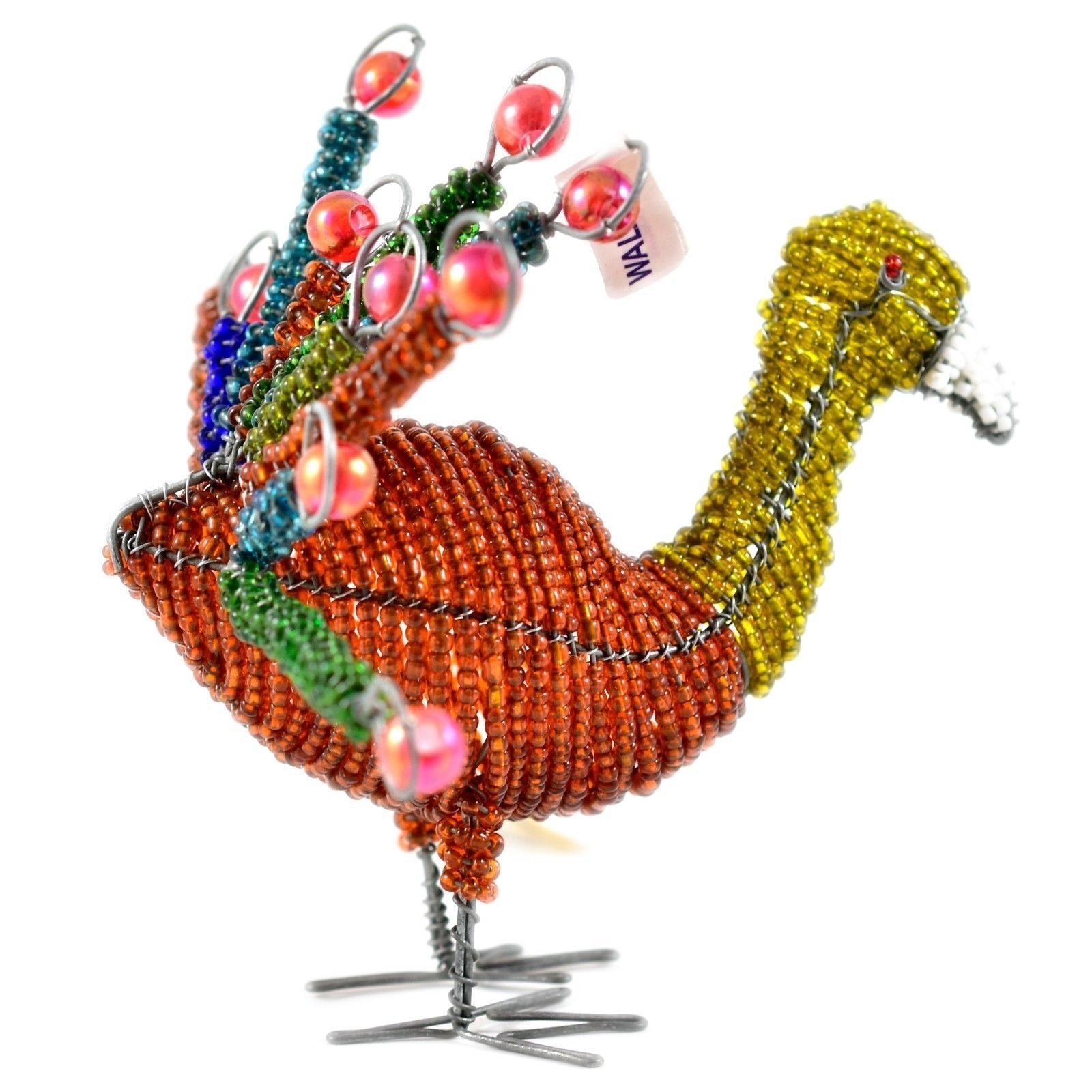 Handmade Beaded Peacock - My Custom Tee Party