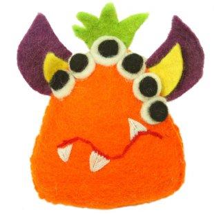 Handmade Orange Felt Tooth Monster - My Custom Tee Party