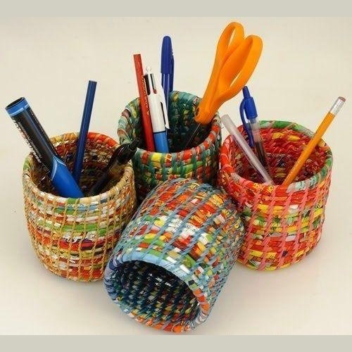 Handmade Recycled Pencil Holder - My Custom Tee Party