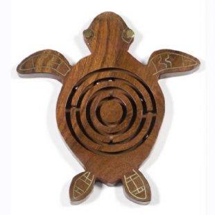 Handmade Sea Turtle Wooden Labyrinth - My Custom Tee Party
