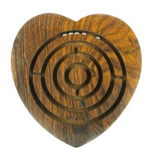 Handmade Wooden Heart Labyrinth - My Custom Tee Party