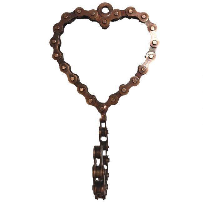 Homemade Bicycle Chain Heart Hook - My Custom Tee Party