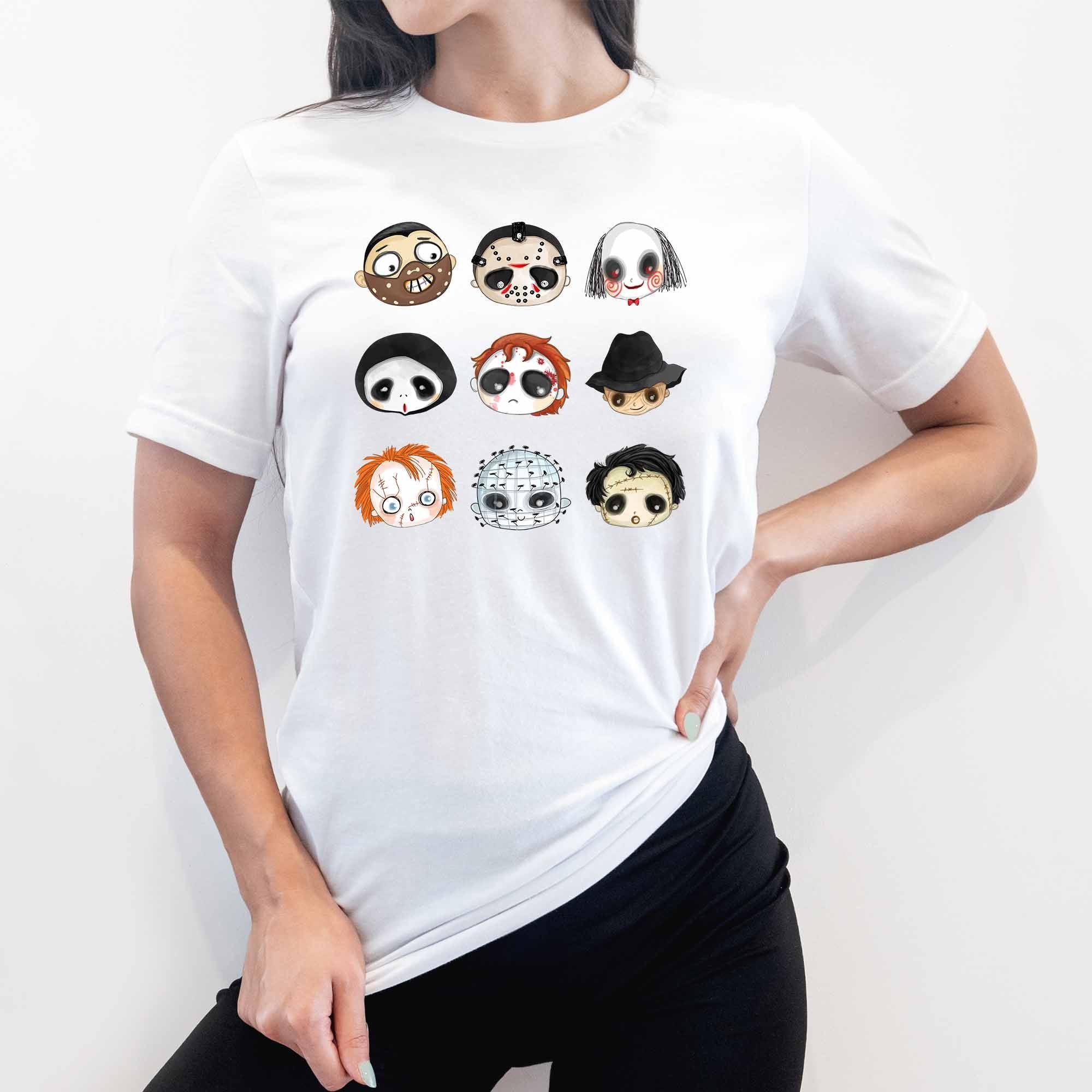 Horror Faces Graphic Tee - My Custom Tee Party