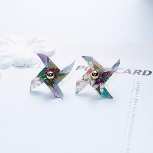 Japanese Windmill Origami Earrings - My Custom Tee Party