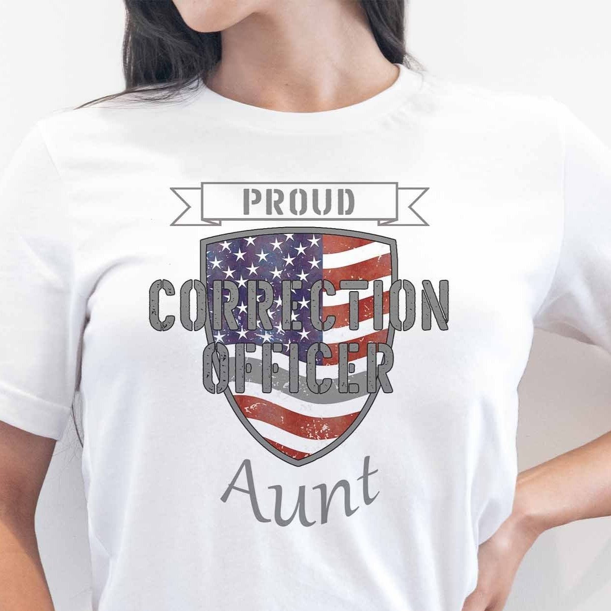 Proud Correction Officer Aunt - My Custom Tee Party