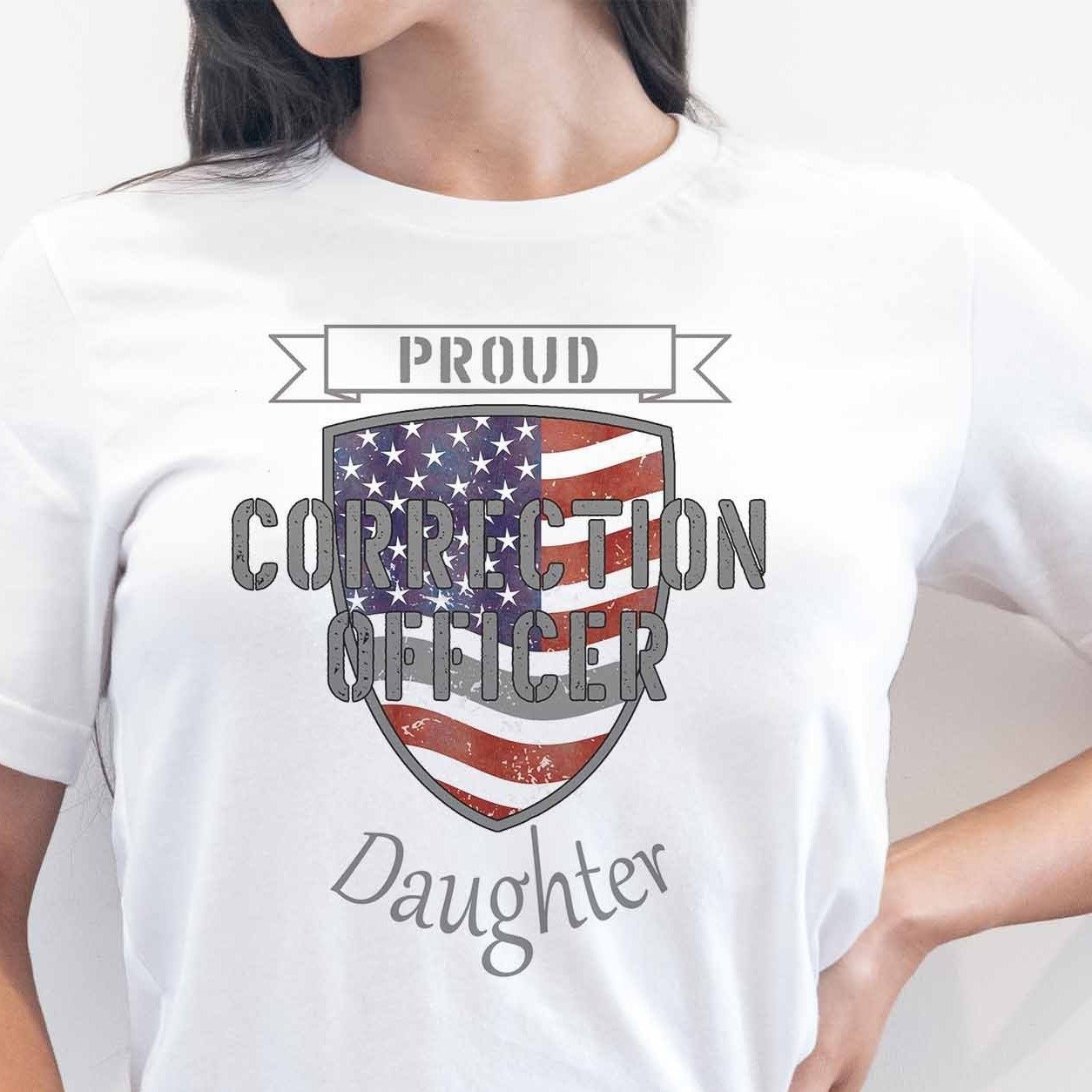 Proud Correction Officer Daughter - My Custom Tee Party
