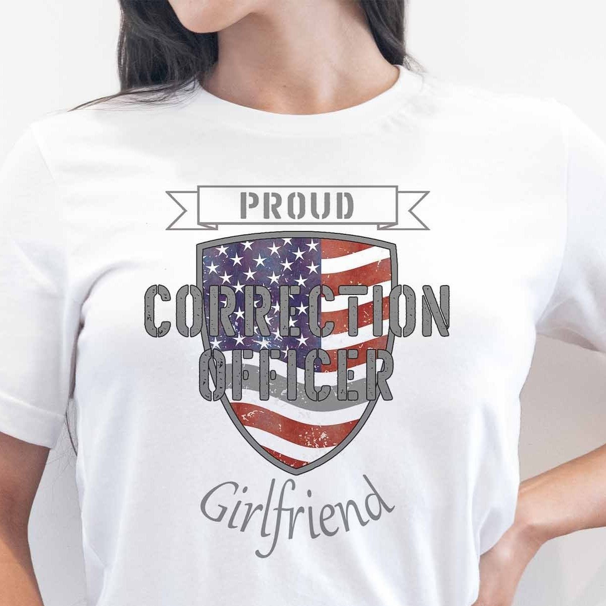 Proud Correction Officer Girlfriend - My Custom Tee Party