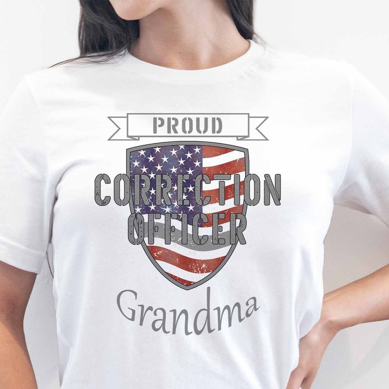 Proud Correction Officer Grandma - My Custom Tee Party