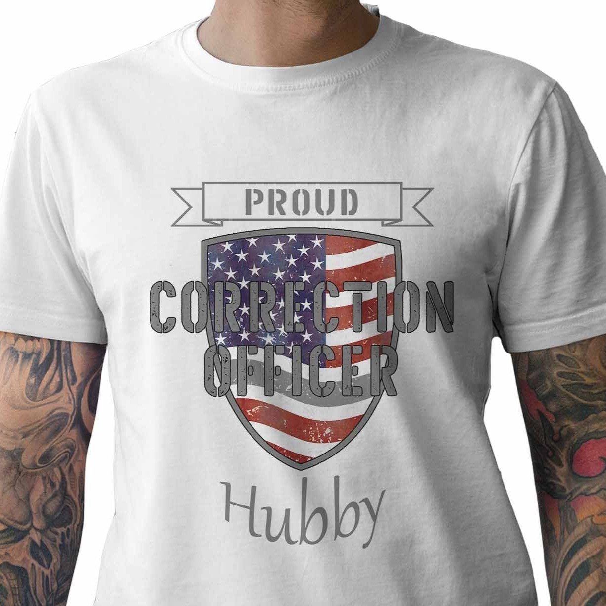 Proud Correction Officer Hubby - My Custom Tee Party