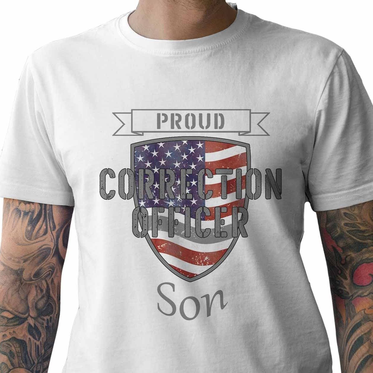 Proud Correction Officer Son - My Custom Tee Party