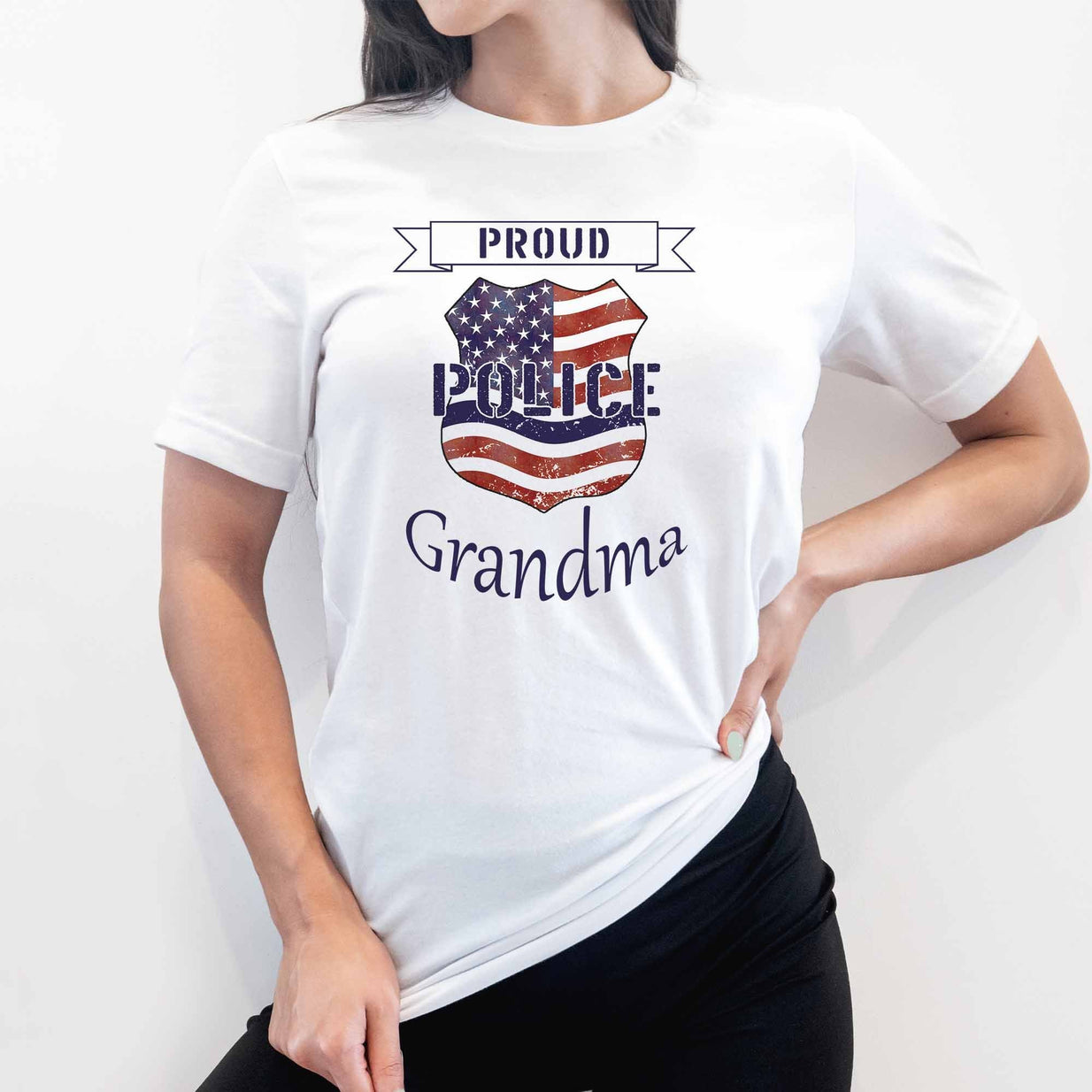 Proud Police Grandma - My Custom Tee Party
