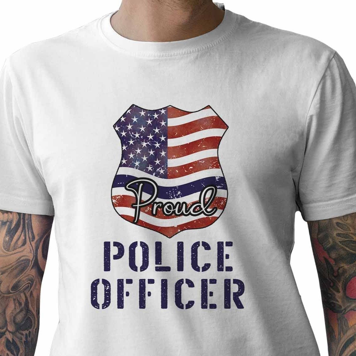 Proud Police Officer - My Custom Tee Party