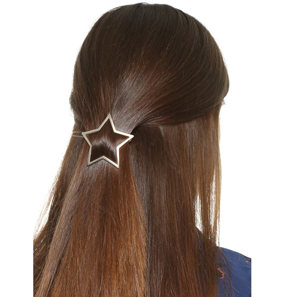 Silver Star Hair Clip - My Custom Tee Party
