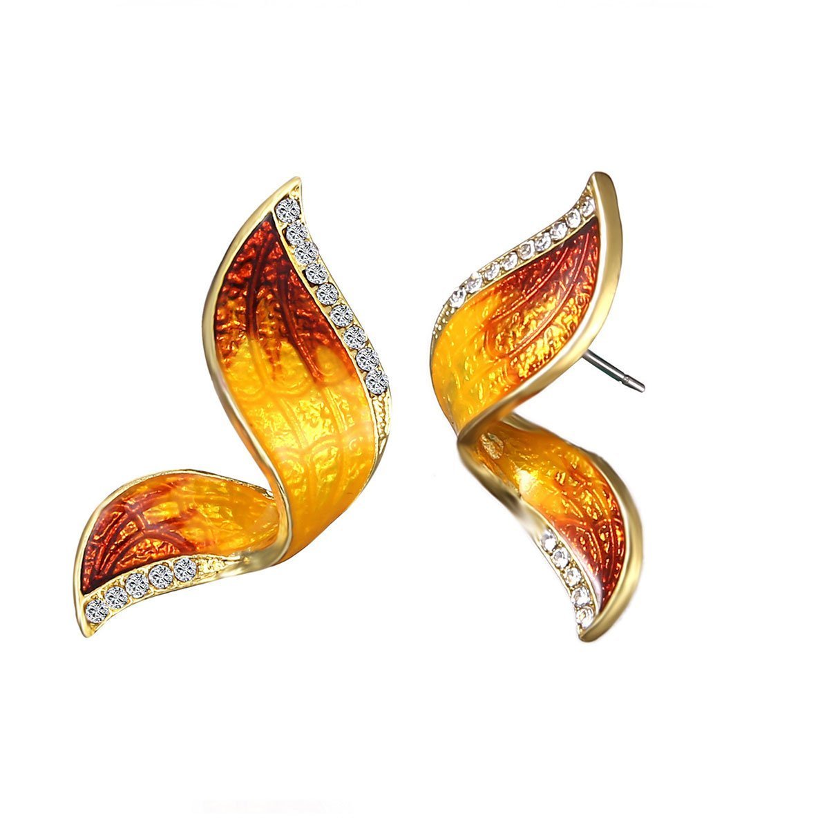 Yellow Butterfly Wing Earrings - My Custom Tee Party